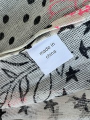 Free People Boho Hippie Lightweight Fabric Useable Shopping Tote Bag L