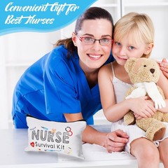 Abbylike 50 Pieces Nurse Gift Bag Survival Kit 7.09 x 4.33 inches, White
