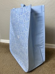 Qty of 2 Lululemon Reusable Tote Shopping Bag – Blue – Large 14×16.5×6.6in