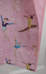 TJ Maxx Eco-Friendly Shopping Bag Pink Gymnastic Print Reusable Tote