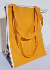 Large Insulated Cooler Tote Reusable Grocery Bag Zip Handles Pocket 14.75 x12x9″