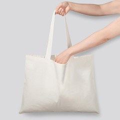 15 Pack 20” X 16” Natural Cotton Tote Bags, Lightweight Blank Bulk Cloth Bags