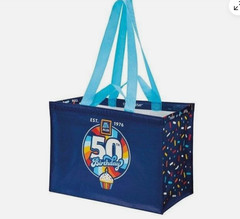 ALDI XL Reusable CLICK AND STAY 50th Birthday Est. 1976 Shopping Bag Tote NEW