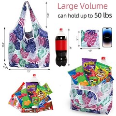 6 Pack Reusable Grocery Bags Heavy Duty with Handles, Reusable Shopping Bags …