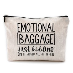 Emotional Baggage Travel Makeup Bag, Funny Fun-Emotional 01