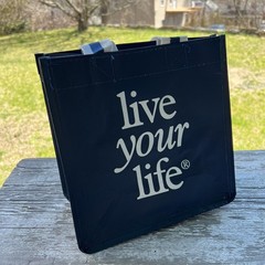 American Eagle Reusable Shopping Bag Dark Blue & White Polropylene Modern