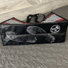 Vans Off The Wall Reusable Large Black Checked Red Floral Shopping Tote Bag NEW