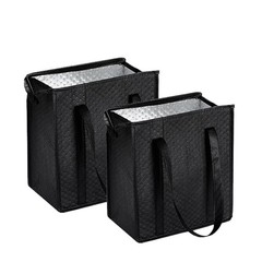 18L Insulated Grocery Bags with Zipper, Reusable Thermal Cooler Tote Bag for …