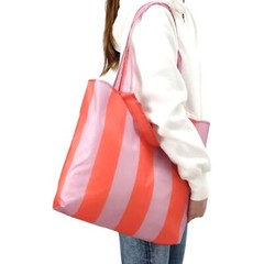 IKEA Tote Shopping Bag Foldable Lightweight Reusable Orange Pink Multi Use