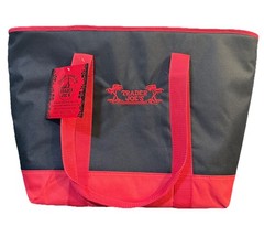 Trader Joe’s Insulated Cooler Tote Bag XL 7 Gallon Reusable Black Red New