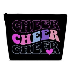 Ythuil Cheer Makeup Bag, Cheerleaders 10 inches x 2 x 7 inches, purple