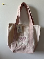 Trader Joe’s Striped Canvas Tote Bag, Multicolor Reusable Shopping Tote