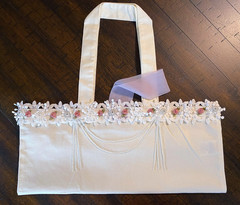 REUSABLE BAG TOTE BAG COTTON FLOWER 12.5 INCHES x 17.5 INCHES NEW AND UNUSED