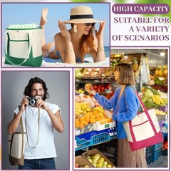 Dark Canvas Totes, 9-Pack, 18″: Pockets Galore for All Your Shenanigans!