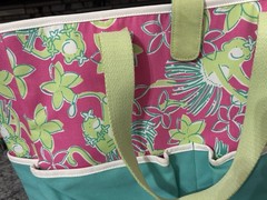 Lilly Pulitzer Market Shopper Tote Bag In The Totally Blossom Gently Used