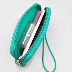 Silicone Small Makeup Pouch for Travel, Toiletry Bag Cute Black