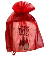 4 pc Christmas Kitchen Towels Set – 2 Gnome with Pot Holder and White