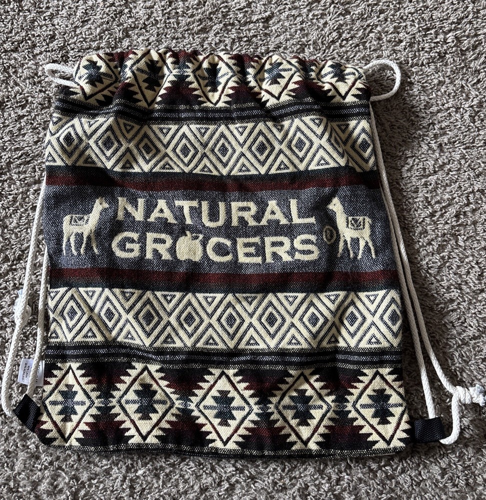 Natural Grocers Lama Lana String Bag Reusable Groceries Eco Friendly