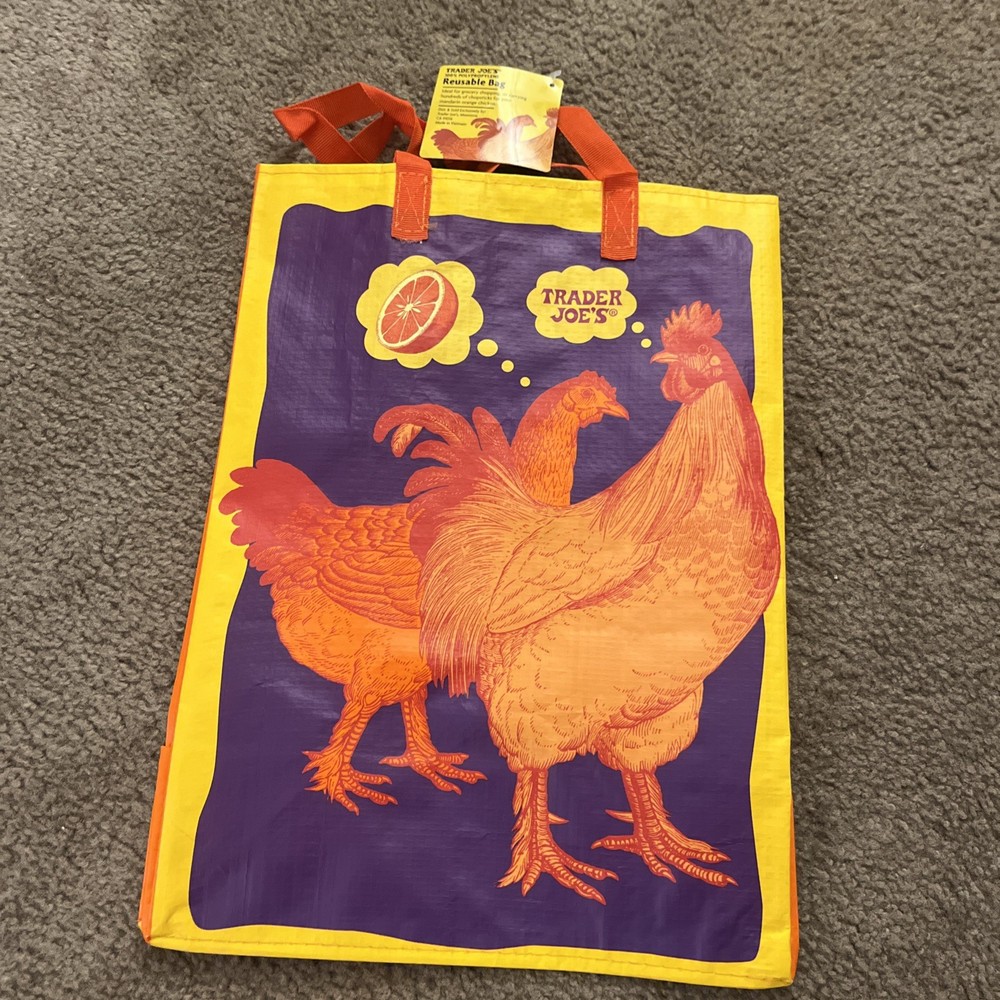 Rare Orange Chicken Trader Joe’s Reusable Shopping Bag Limited Edition.