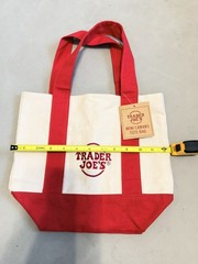 Trader Joe’s – Mini Canvas Tote Bag – Red – Holiday 2025 -Limited Edition Rare