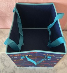 NEW ALDI Collapsible Box Bag – Bundle with Key Chain