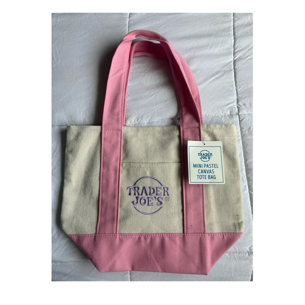 Trader Joe’s Popular Limited Pastel Pink Mini Tote Bag