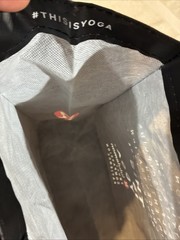 Lululemon Reusable Yoga Bag Black 15×16 Inches “this Is Yoga”