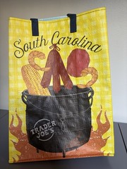 Trader Joe’s Reusable State Shopping Bag Lot Of 4 South Carolina Delaware 2 Ohio