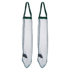 2Pcs Hanging Mesh Storage Bag, Breathable Shopping Handbag, 48x12cm (Green)