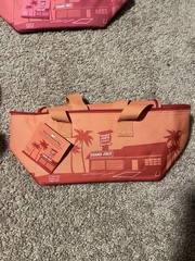 Trader Joe’s Mini Insulated Tote Bag Peach Color NWT! New Release
