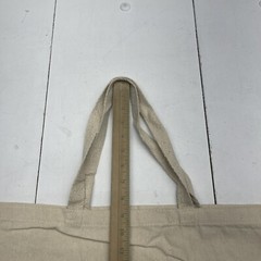 Q-Tees Q600 Jumbo Canvas Tote 100% Heavy Cotton Natural Beige 12 Pack