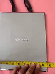 Tom Ford Reusable Shopping Paper Bag Gift Silver 10″ x 8.5″ x 4.5″