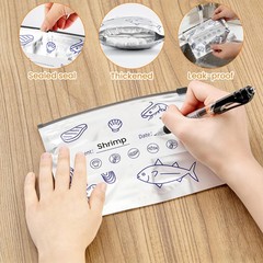 30PCS Reusable Aluminum Foil Storage Bags (3 3 Sizes Pack Of 30, Silver