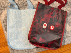 Lululemon Small Reusable Shopping Tote Bags 🩵 LIGHT BLUE/CANADA 🇨🇦 **NEW!** ⚡