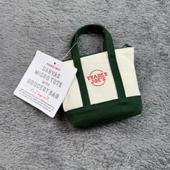 Trader Joe’s Canvas Micro Tote with Grocery Bag 2 in 1 – Bundle of 3 – NWT!
