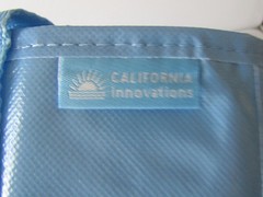 California Innovations Blue Floral Insulted Market Satchel & Super Shopper 2 Pc