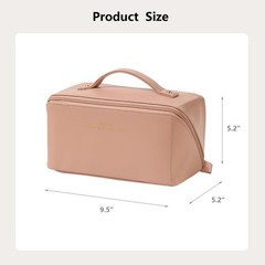 Omeily Travel Makeup Bag Toiletry for Women Large Cosmetic C-Pink