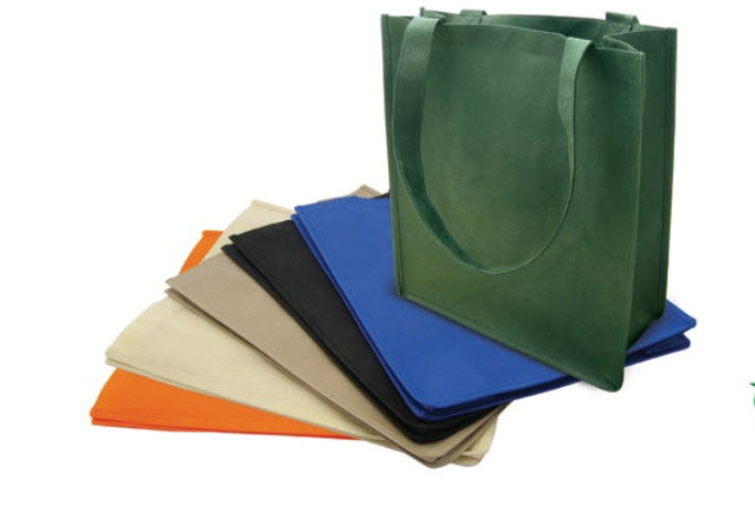 Travel Recycled Reusable Eco Friendly Grocery Shopping Tote Bag 13x15x6 6″Gusset