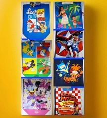 * NEW *2 Pack Various Characters Reusable Tote Treat Gift Goodie Bags 7″X8″X3.25