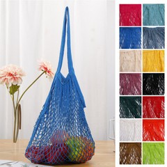 Woven Cotton Mesh Bag Fruit Vegetable Bag Reusable Shopping Bag Portable DIY