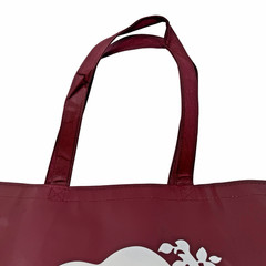 Roots Athletic Canada Maroon Reusable Shopping Bag Beaver Logo Preowned 16×14