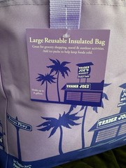 Trader Joe’s Lavender Reusable Insulated Shopping Bag 8Gallon BRAND NEW