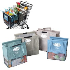 Lotus Earth Tone Trolley Reusable Shopping Bags One Size, Tones