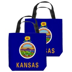 Kansas Flag Tote Bag – 3 Sizes
