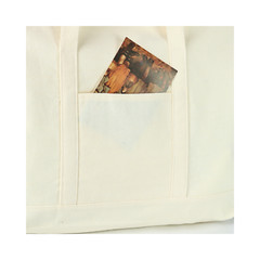Canvas Tote Bag with External Pocket Extra Large Canvas Tote Bag Heavy Duty