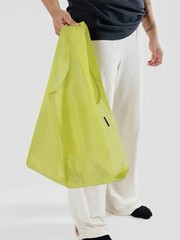 NEW! Baggu STANDARD BAG in “Lemon Curd” Yellow, Wash. Recyc. Nylon SOLD OUT/RARE