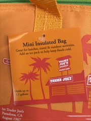 Trader Joe’s Orange/Green Insulated Mini Tote Bag 2026 Summer Viral New NWT