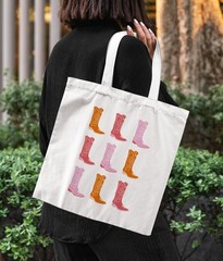Cowgirl Western Tote Bag Cute Women Accessories Gift Fashion Shoulder Bag