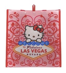 Hello Kitty Las Vegas Reusable Shopping Bag Sanrio Tote Pink NWT