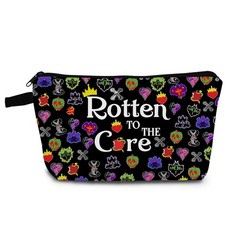 YULUENZE Black Villain Makeup Bag Witchy Fans Rotten Descendants 07